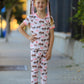 Girls Western Horse Bow Pajamas Set Print