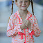 Halloween Thanksgiving Pumpkin Bow Girls Pajama Set