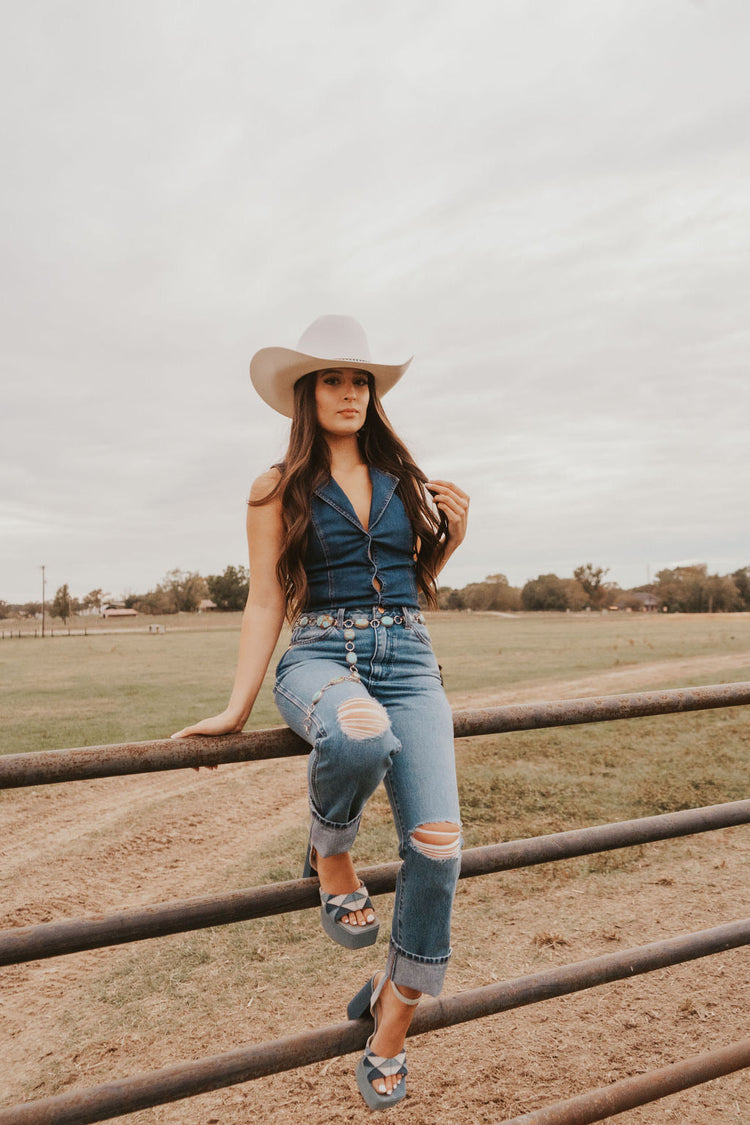 Wrangler Wild West 603 Patty Cropped Jeans cowgirl styling