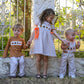 Thanksgiving Boys Embroidered Shirt Gingham Pants Set Fall Outfit