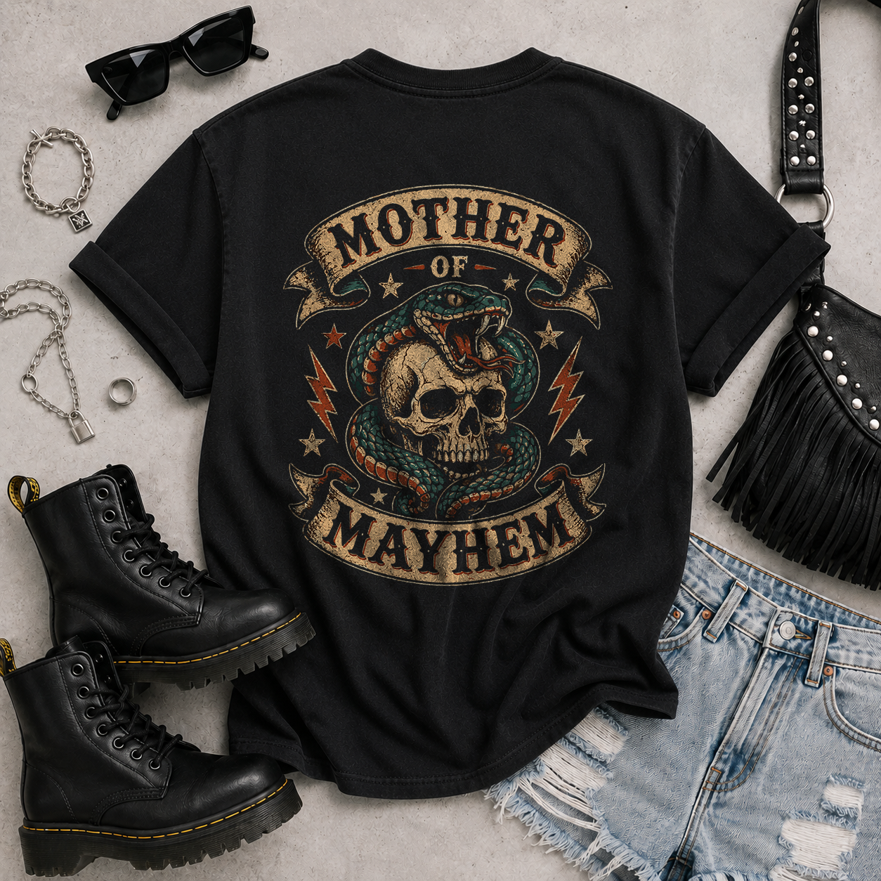 Mother of Mayhem Comfort Colors Tee