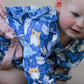 Fall Cat Print Girls Long Sleeve Romper