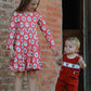 Baby Boys Christmas Reindeer Smocked Red Jonjon