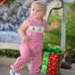 Christmas Smocking Embroidered Christmas Tree Plaid Plaid Baby Boy Romper