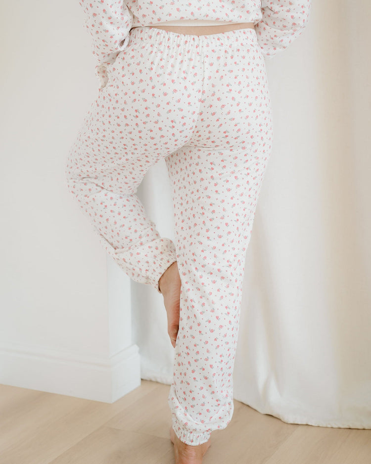 Rose Hoodie Sheath Sweatpants Set