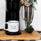 Tired As A Mother Campfire Mug Heavy Duty 15oz Oversized Ceramic Mug White Sesame Glaze Black Rim