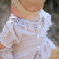 Fall Halloween & Thanksgiving Pumpkin Embroidery Smock Plaid Baby Girl Romper