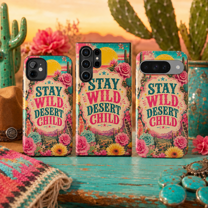 Stay Wild Desert Child Tough Case Phone Case