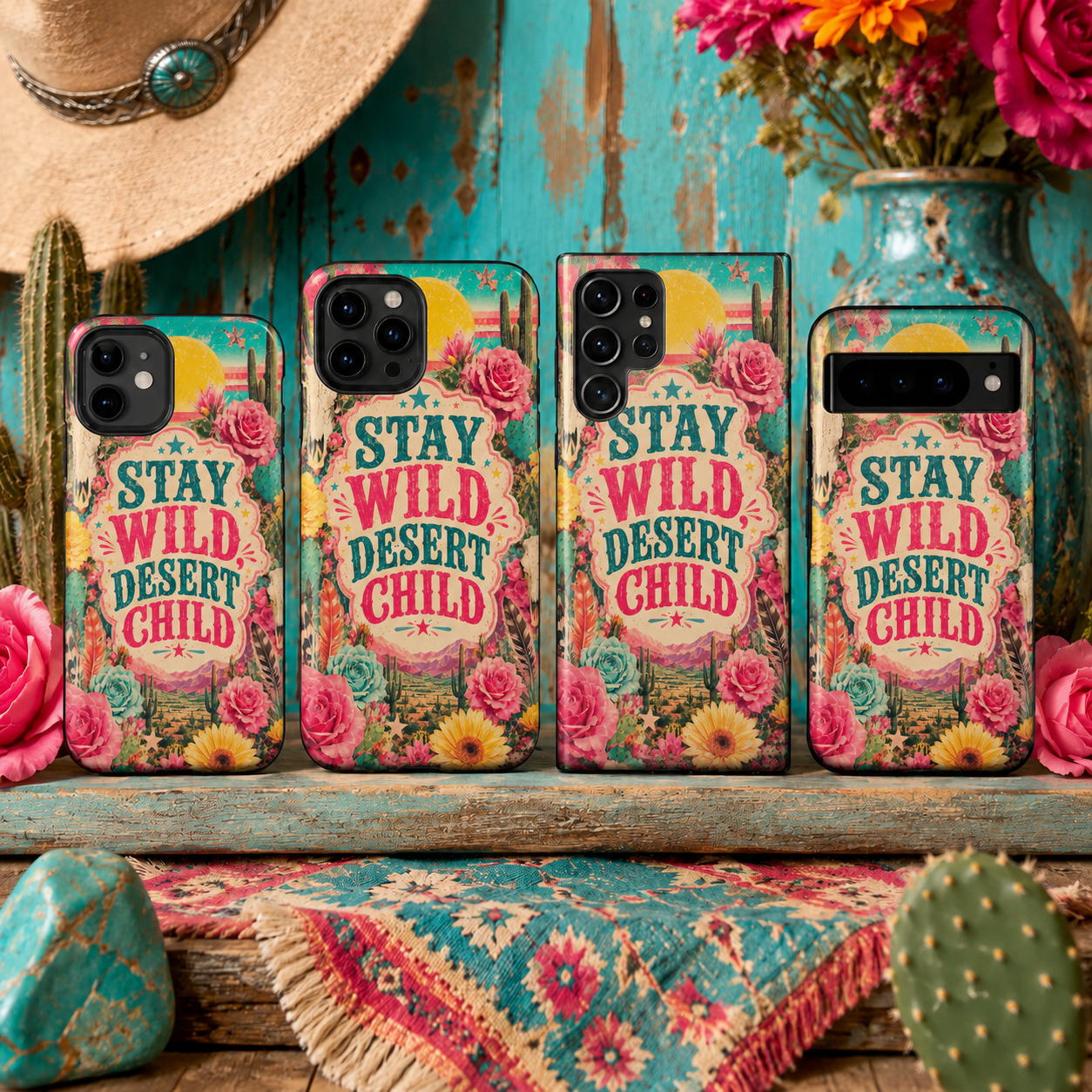 Stay Wild Desert Child Tough Case Phone Case