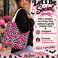 Pink Pumpkin Checkered Tote Bag | Spooky Cute Halloween Shopper