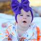 Halloween Bow Print Girls Romper Ruffle Bow Long Sleeve