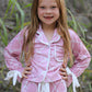 Mommy & me Autumn Check Bow Girls Lapel Pajamas