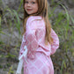 Mommy & me Autumn Check Bow Girls Lapel Pajamas