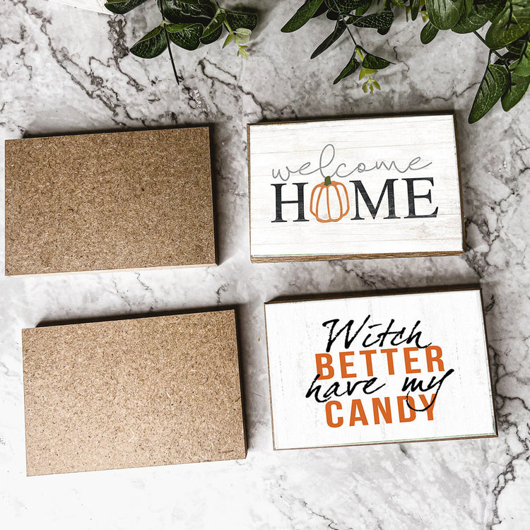 Witch Better Have My Candy Wooden Halloween Sign 6 X 4 X 1 Inch Rustic Orange Black Decor