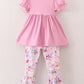 Pink Girls Farm Animals Bell Bottoms outfit