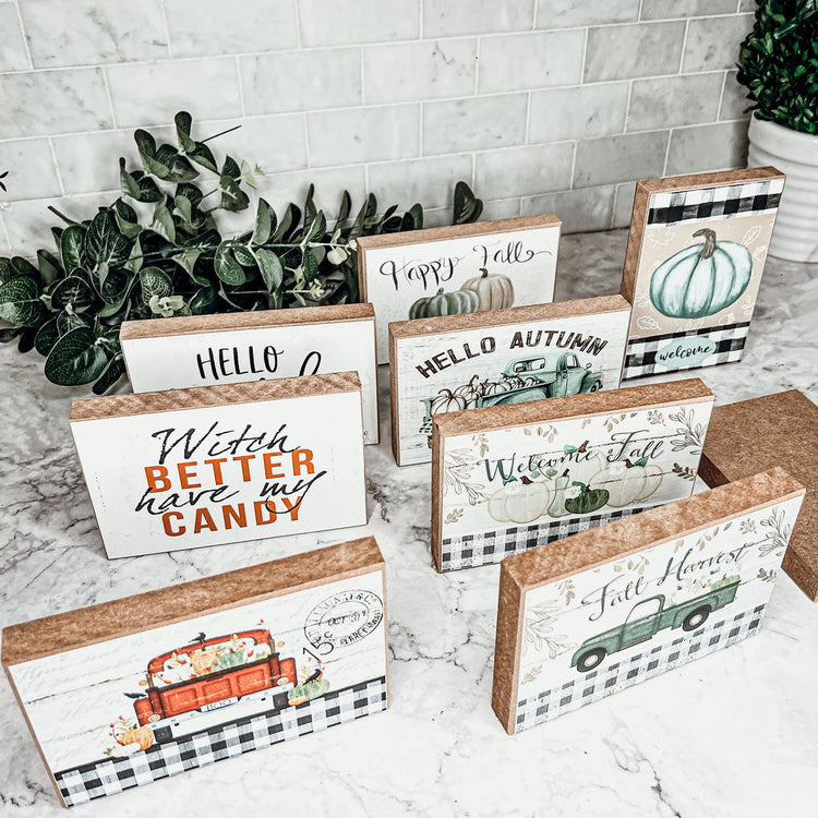 Witch Better Have My Candy Wooden Halloween Sign 6 X 4 X 1 Inch Rustic Orange Black Decor