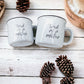 Tired As A Mother Campfire Mug Heavy Duty 15oz Oversized Ceramic Mug White Sesame Glaze Black Rim