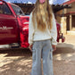 Mommy & Me Winter Girls Bow Sequins Pullover Sweater