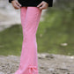 Halloween Black Top + Pink Bell Bottoms
