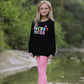 Halloween Black Top + Pink Bell Bottoms