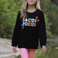 Halloween Black Top + Pink Bell Bottoms