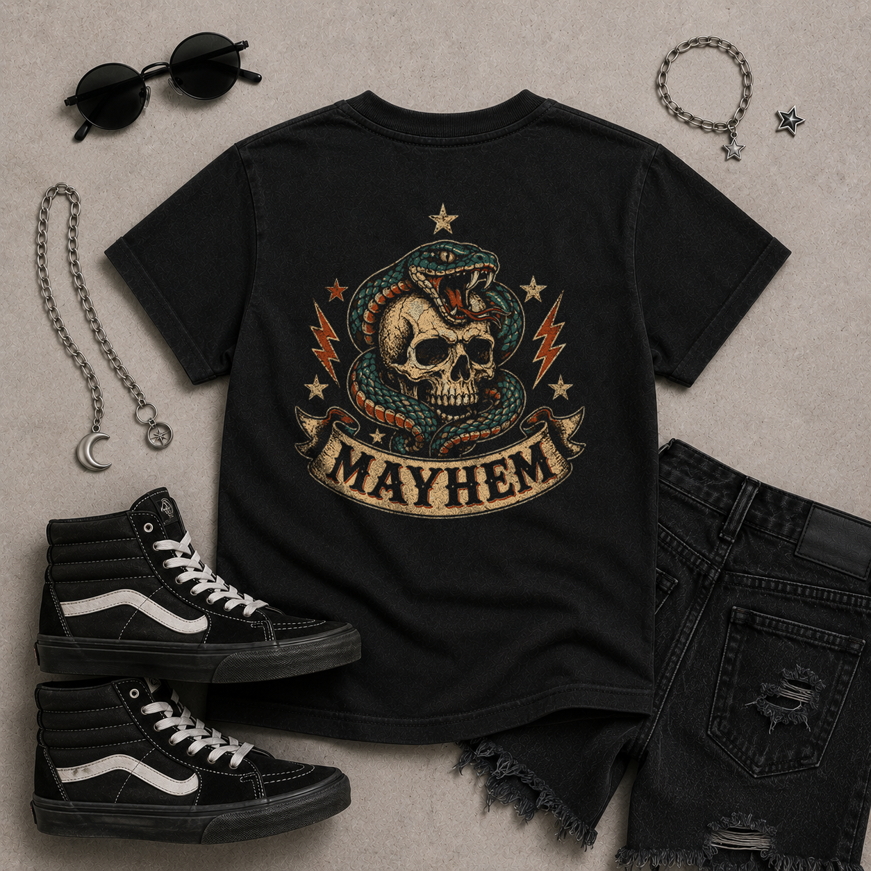 Mayhem Society Kids Graphic Tee | Comfort Colors Youth Tee