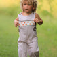Fall Halloween & Thanksgiving  Pumpkin Smock Embroidered Boys Romper