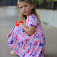 Dinosaur Heart Twirl Girls Dress Short Sleeves