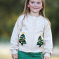 Christmas Tree Knit Cardigan Kids Holiday Sweater Button Front