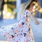 Halloween Ghost Girl Twirl Dress Short-sleeved