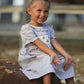 Fall Thanksgiving Pumpkin Embroidery Smock Plaid Girls Dress