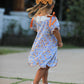 Fall Floral Smocked Girls Dress