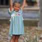 Western Plaid Horse Embroidered Girl Dress