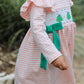 Christmas Tree Smocked Embroidery Stripe Baby Girls Dress