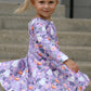 Halloween Ghost Pumpkin Girls Long Sleeve Twirl Dress