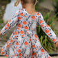 Halloween Pumpkin Ghost Girls Dress Long Sleeve Twirl Dress