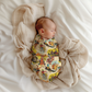 Retro Western Baby Swaddle Blanket | 30" x 40"