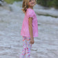 Pink Girls Farm Animals Bell Bottoms outfit