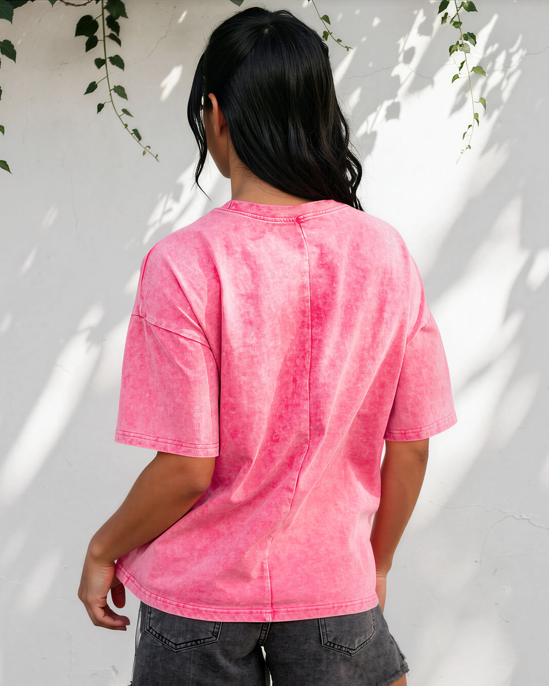 Campbell Mineral-Wash Oversized Cotton Tee