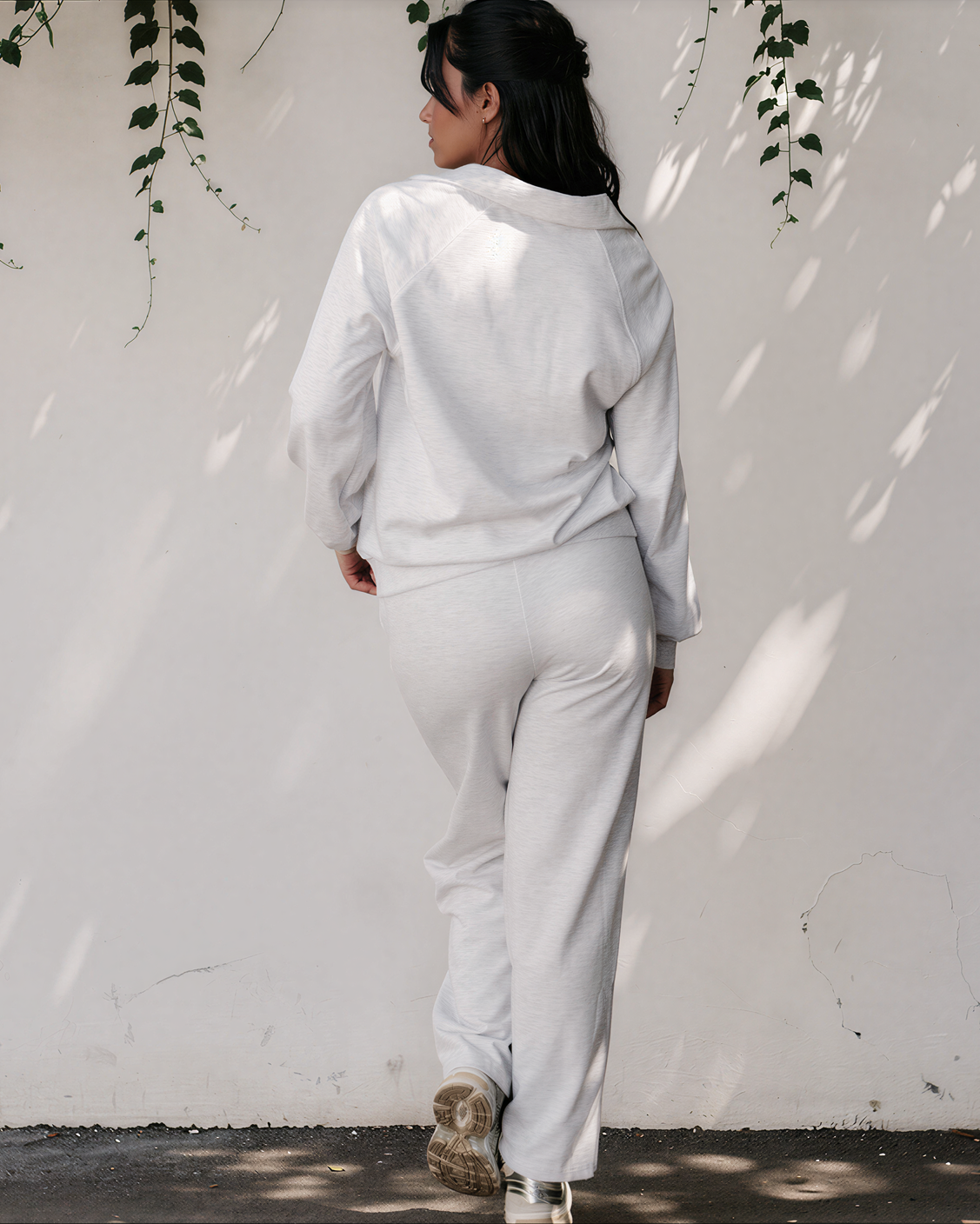 Addie Polo Lounge Set | Pullover & Drawstring Pants