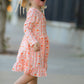 Halloween Thanksgiving Pumpkin Bow Pocket Girls Dress