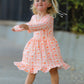 Halloween Thanksgiving Pumpkin Bow Pocket Girls Dress