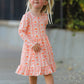 Halloween Thanksgiving Pumpkin Bow Pocket Girls Dress
