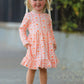 Halloween Thanksgiving Pumpkin Bow Pocket Girls Dress