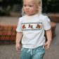 Western Plaid Horse Embroidery Boy Pants Set