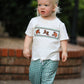 Western Plaid Horse Embroidery Boy Pants Set