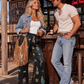 Baha Ranch The Last Roundup Rodeo High Waisted Wide Leg Pants