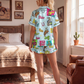 Baha Ranch The Last Roundup Western Rodeo Satin Pajama Set