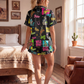 Baha Ranch The Last Roundup Western Rodeo Satin Pajama Set