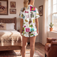 Baha Ranch The Last Roundup Western Rodeo Satin Pajama Set